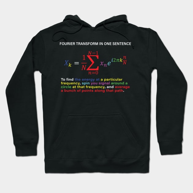 Fourier Transform Formula Hoodie by ScienceCorner